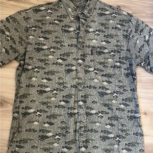 Vintage woolrich bass button down shirt size L
